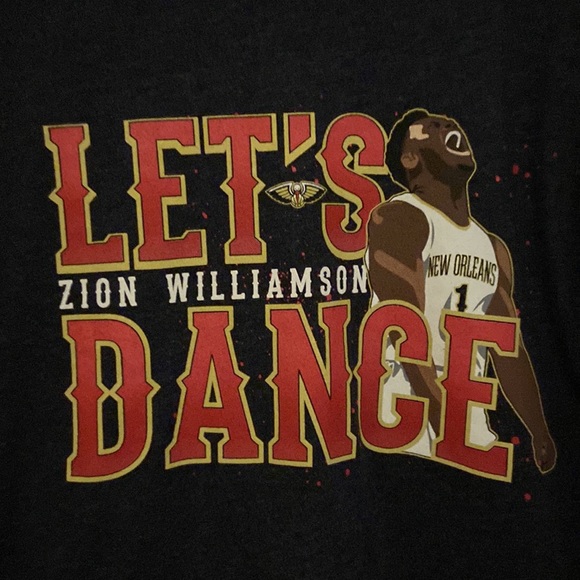 47 New Orleans Pelicans Zion Williamson “Let’s Dance” T-Shirt Men’s Size XXL 💥 - Picture 2 of 4
